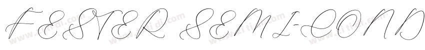 FESTER SEMI-CONDENSE字体转换
